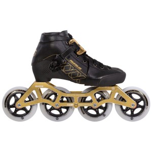 Patines En Línea Powerslide 3X Gold adj. Niños Negras Doradas | ALB938507