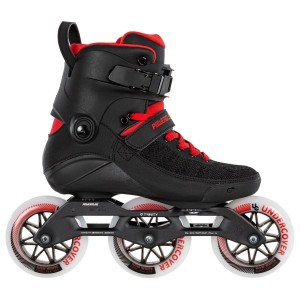 Patines En Línea Powerslide Black Fire 110 Hombre Negras Rojas | NLD154283