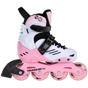 Patines En Línea Powerslide Khaan Junior LTD adj. Niños Blancas Rosas | XOV386492
