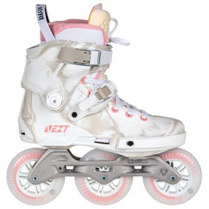 Patines En Línea Powerslide Next Marble 100 Hombre Blancas Rosas | TYW258074