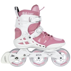Patines En Línea Powerslide Phuzion Argon 100 Mujer Blancas Rosas | FBM548931