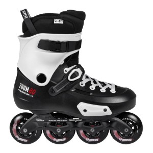 Patines En Línea Powerslide Zoom Pro 80 Hombre Negras Blancas | HYQ856431