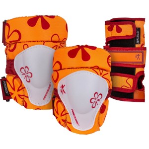 Proteccion Powerslide 3 Pack Niños Naranjas Blancas | BGC718659