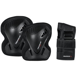 Proteccion Powerslide PS ONE Basic Adult Set Hombre Negras | HMD934127