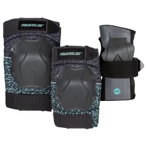 Proteccion Powerslide Standard Set Hombre Negras Turquesa | DTG621497